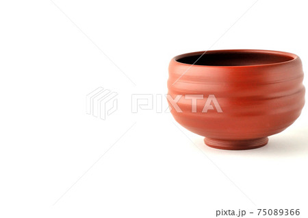常滑焼朱泥の抹茶茶碗 常滑焼朱泥の抹茶茶碗 75089366