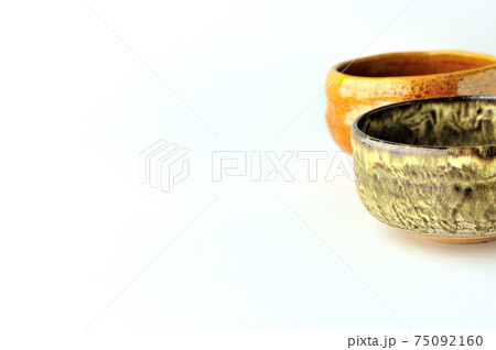 笠間焼失透窯変の抹茶茶碗と朱泥の常滑焼の抹茶茶碗 笠間焼失透窯変の抹茶茶碗と朱泥の常滑焼の抹茶茶碗 75092160