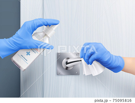 Door Handle Gloves Composition 75095816