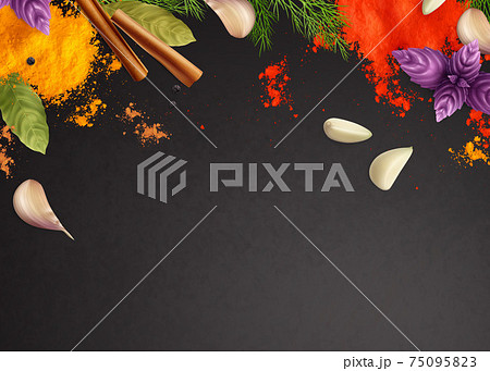 Spices And Herbs Composition 75095823