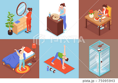 Morning Routine Square Set 75095943