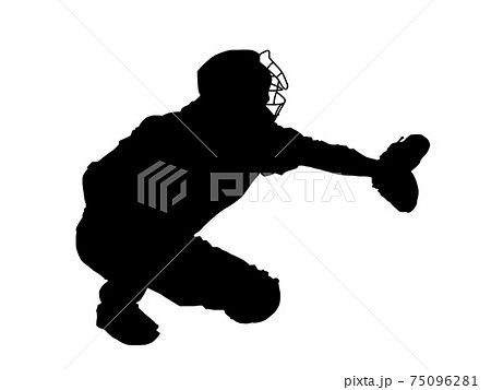 Free Vectors  Baseball (catcher) silhouette icon