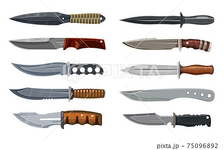 Knives set, military, hunting and combat weapon Knives set, military, hunting and combat weapon 75096892