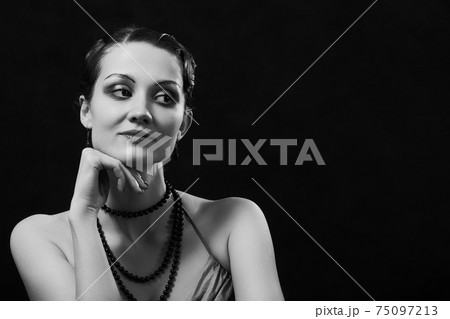 vintage female portrait vintage female portrait 75097213