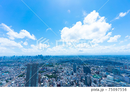 東京風景 夏 池袋から望む新宿方面 東京風景 夏 池袋から望む新宿方面 75097556