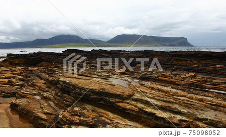 Warbeth Bay looking toward Hoy in Orkney Warbeth Bay looking toward Hoy in Orkney 75098052