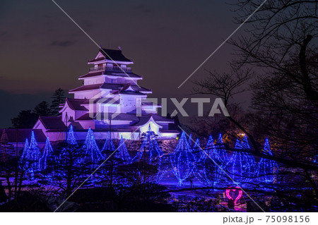 鶴ヶ城　イルミネーション 75098156