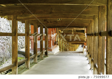 吉備津神社 廻廊 岡山県岡山市 吉備津神社 廻廊 岡山県岡山市 75099077