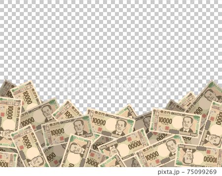 New banknote 10,000 yen bill background B 75099269