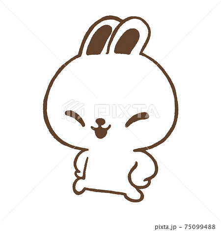 スキップするうさぎ 75099488