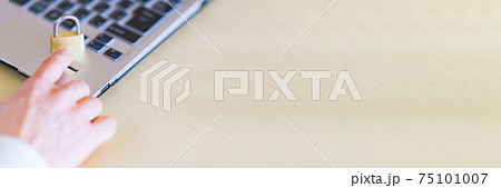 指紋認証　生体認証　ログイン　【セキュリティ　イメージ】 75101007