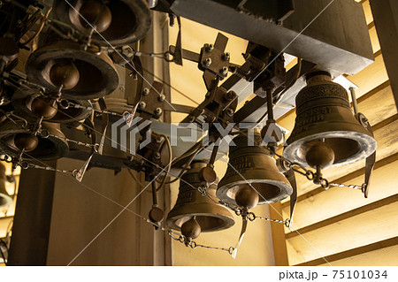 Dolyna, Ukraine: Carillon in the Goshiv Monastery, Greek Catholic Monastery of the Order of St. Basil the Great in the village of Goshov, Dolyna district, Ivano-Frankivsk region. Dolyna, Ukraine: Carillon in the Goshiv Monastery, Greek Catholic Monastery of the Order of St. Basil the Great in the village of Goshov, Dolyna district, Ivano-Frankivsk region. 75101034