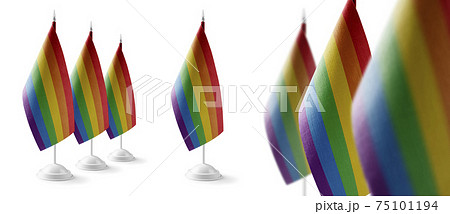 Set of lgbt national flags on a white background Set of lgbt national flags on a white background 75101194