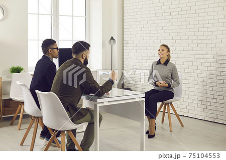 Interview, head hunting, recruitment concept 75104553