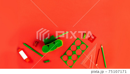 Military tank, decor February 23, May 9, Father Day. Handmade. Step by step. process kid crafts. Top view. Greeting card on day defender fatherland. 75107171