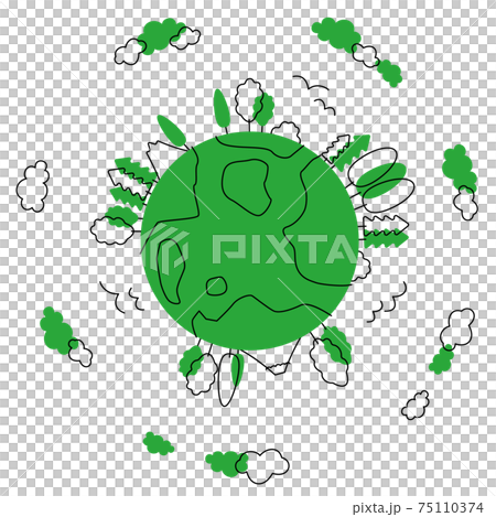 SDGs: Image illustration of Goal 15 "Let's protect the richness of the land". 75110374