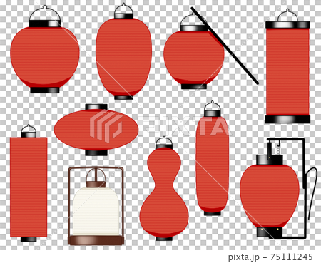 提灯　赤 75111245