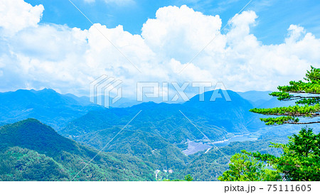 昇仙峡・弥三郎岳からの眺め 75111605