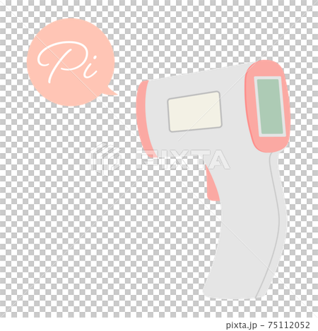 Non-contact thermometer, infrared thermometer, cooking thermometer [Vector illustration material] 75112052