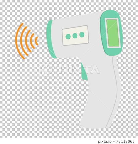 非接触体温計【ベクターイラスト素材】 75112065
