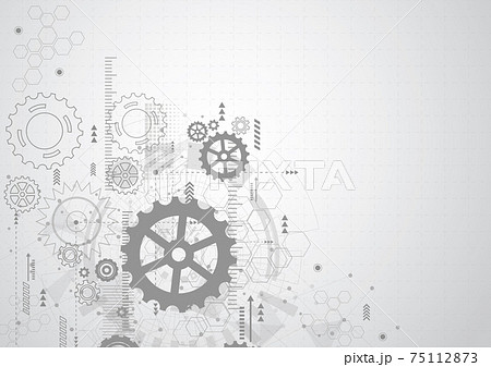 Abstract gear wheel mechanism background. Machine technology. Vector illustration Abstract gear wheel mechanism background. Machine technology. Vector illustration 75112873