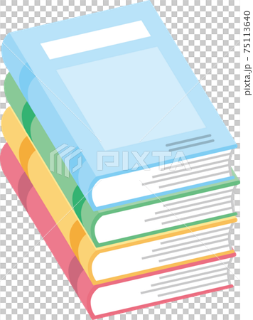 四冊重なった本 四冊重なった本 75113640