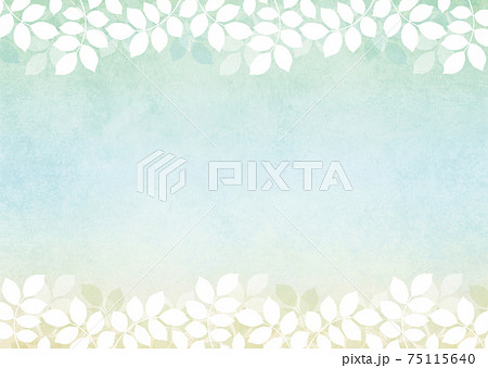 背景素材 木の葉 新緑 若葉 青葉のイラスト素材