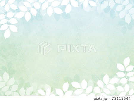 背景素材 木の葉 新緑 若葉 青葉のイラスト素材