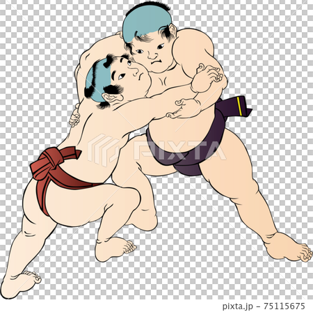 浮世絵　相撲取り　その29 75115675