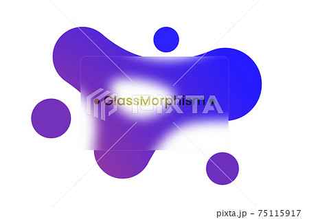 Abstract background. Transparent frame in glass morphism style Abstract background. Transparent frame in glass morphism style 75115917