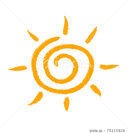Sun icon as spiral on isolated background Sun icon as spiral on isolated background 75115929