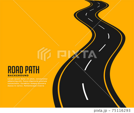 curve winding roadway background design 75116293