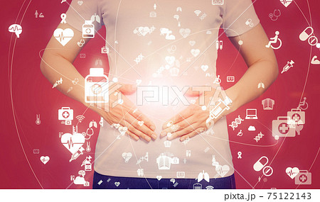 女性と医療技術イメージ フェムテック メドテック 女性と医療技術イメージ フェムテック メドテック 75122143