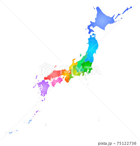 日本地図 75122736