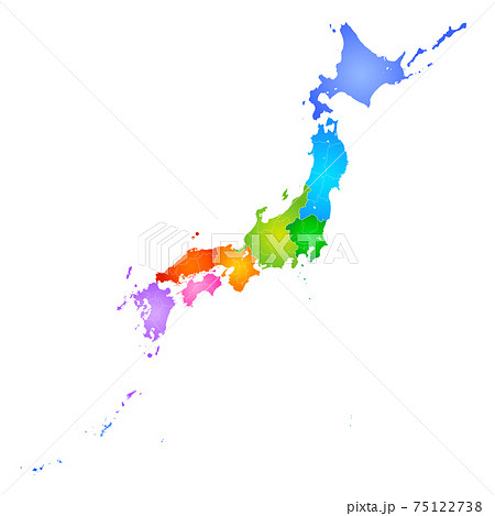 日本地図 75122738