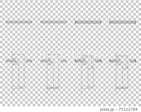 両玉縁ポケット部分図(縫製仕様書) 両玉縁ポケット部分図(縫製仕様書) 75122784