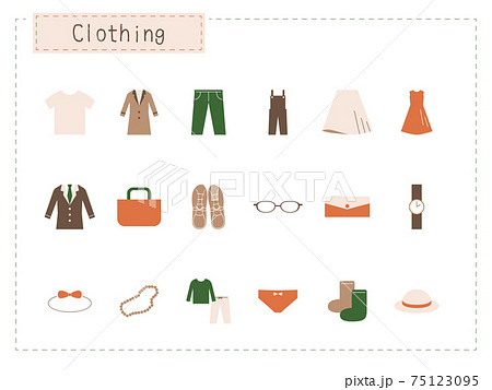 ファッション　アイコンセット（カラー） 75123095