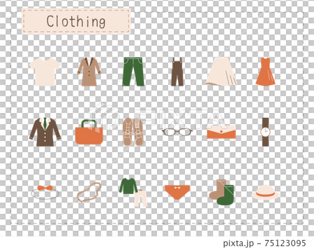 ファッション　アイコンセット（カラー） 75123095