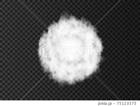 Explosion  smoke spiral  track isolated on transparent background. 75123575