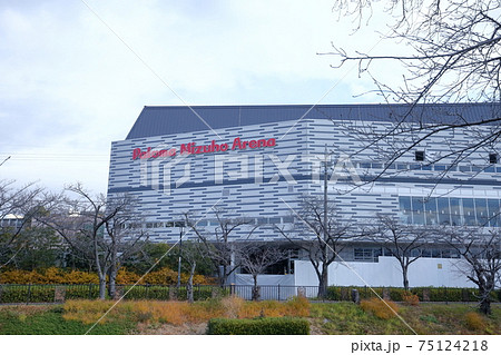 建設中のアリーナ(パロマ瑞穂アリーナ 山崎川四季の道 愛知県 名古屋市) 建設中のアリーナ(パロマ瑞穂アリーナ 山崎川四季の道 愛知県 名古屋市) 75124218