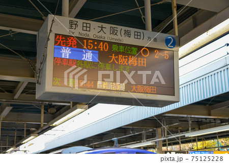 阪神電車尼崎駅の案内表示 阪神電車尼崎駅の案内表示 75125228