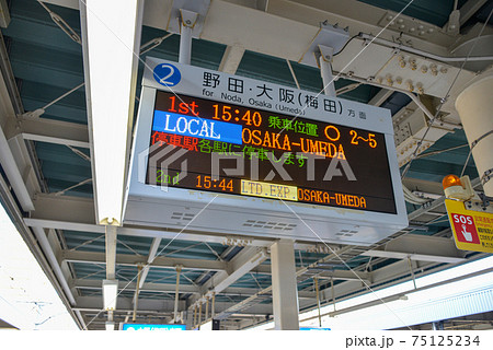 阪神電車尼崎駅の案内表示 阪神電車尼崎駅の案内表示 75125234