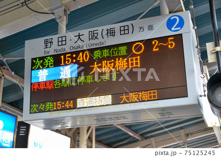 阪神電車尼崎駅の案内表示 阪神電車尼崎駅の案内表示 75125245