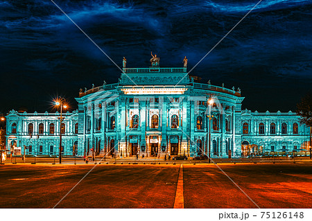 Burgtheater (Imperial Court Theatre), originally known as K.K. Theater an der Burg,Vienna. Austria. Burgtheater (Imperial Court Theatre), originally known as K.K. Theater an der Burg,Vienna. Austria. 75126148