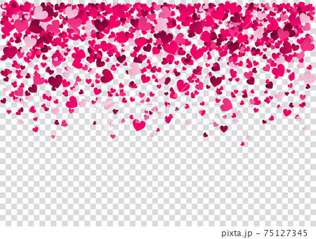 Pink  heart confetti, Valentine's day background. Pink  heart confetti, Valentine's day background. 75127345