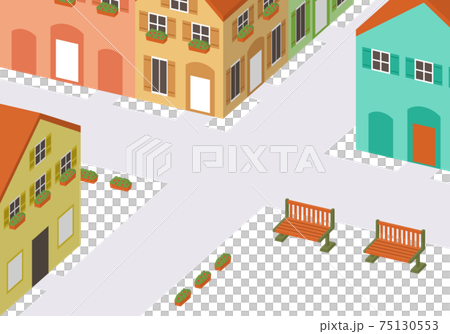 西式城市景觀三維圖 西式城市景觀三維圖 75130553