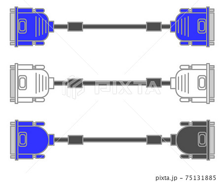 ディスプレイケーブル Displaycableのイラスト素材