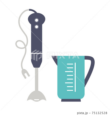 cartoon hand blender vector illustration on white 75132528