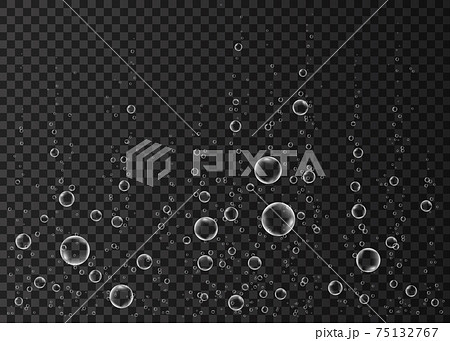 Underwater fizzing air, water or oxygen  bubbles. 75132767