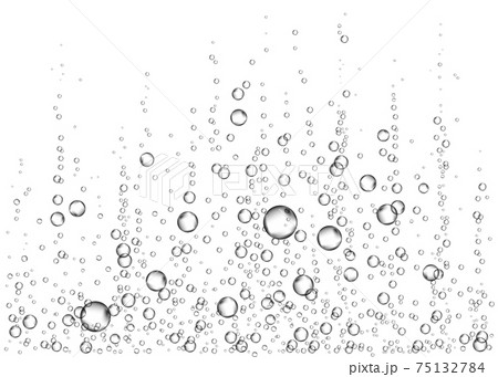Underwater fizzing air, water or oxygen  bubbles. 75132784